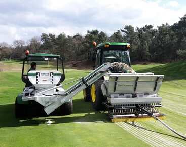 Professioneel beluchten en bezanden van greens met de VGR TopChanger